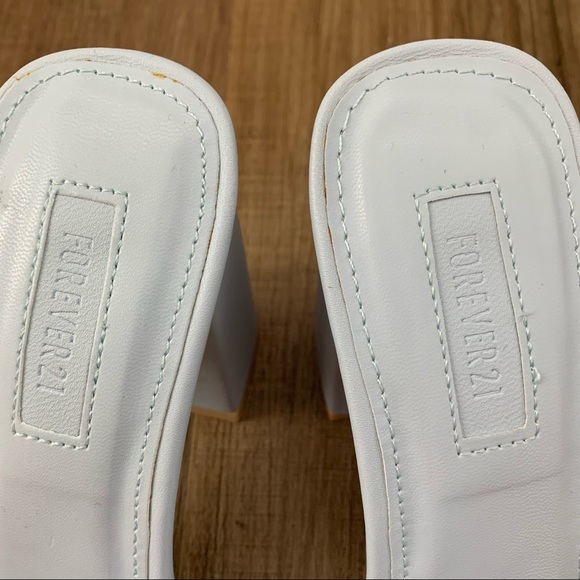 Forever 21 Light Baby Blue Clear Heels - Picture 7 of 8